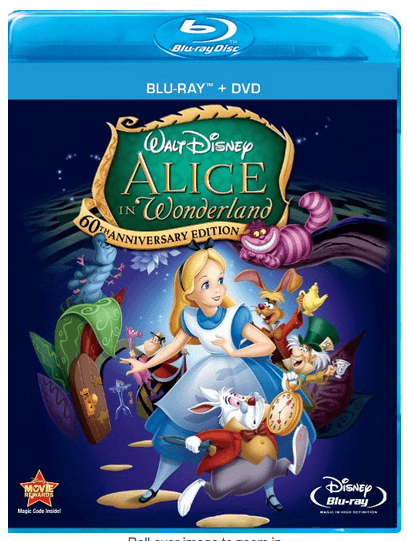 Amazon or Walmart: Alice In Wonderland – 60th Anniversary Edition (Blu-ray + DVD) just $9.96