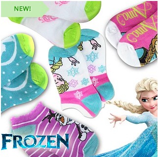 6 Pair Frozen No-Show Socks just $6.99 {Shipped}