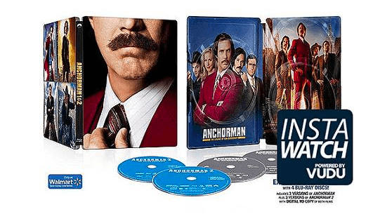 Walmart: Anchorman & Anchorman 2 Blu-ray Steelbook $9.99