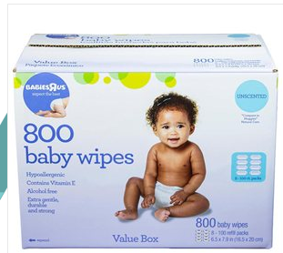 Babies R Us:  3200 Unscented Wipes just $19.98 {Shipped}