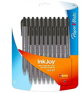 PaperMate, InkJoy 100RT, Retractable Ballpoint Pens just $3 at Staples