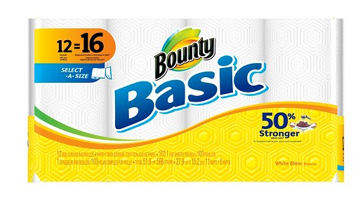 Target:  24 Select a Size Bounty Basic Select a Size $18.98 + FREE Shipping & $5 Gift Card