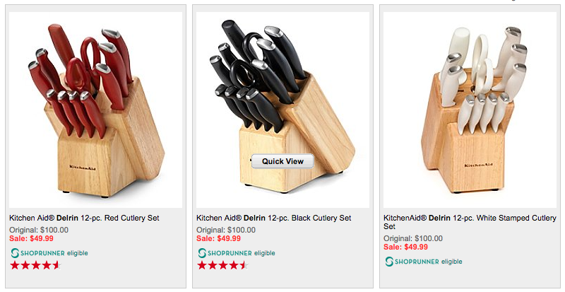 Bon-ton: 60% OFF Kitchen Aid Cutlery Set ~ Just $37.49 + FREE Shipping!