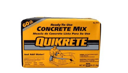 Home Depot: 60 lb Ready to Use Quikcrete Concrete Mix $1.98 + FREE Pick Up