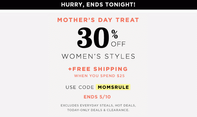 Old Navy: 30% OFF Women’s Styles + FREE Shipping on $25 {Ends Tonight}