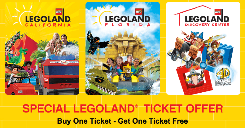 LEGOLAND: Buy 1 Ticket Get 1 FREE