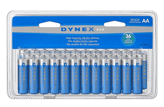 Best Buy: Dynex™ – AA Batteries (36-Pack)  just $5.49 + FREE Pick Up