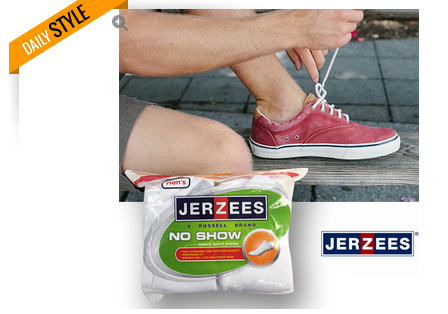 10 pk Jerzees Men’s No Show Socks just $5.94 + FREE Shipping