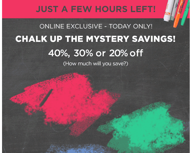 Kohl’s Mystery Savings Ends Tonight | Up to 40% OFF Purchase