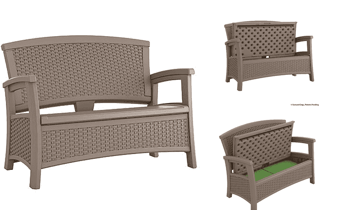 Suncast ELEMENTS™ Loveseat with Storage $100 + FREE Pick Up