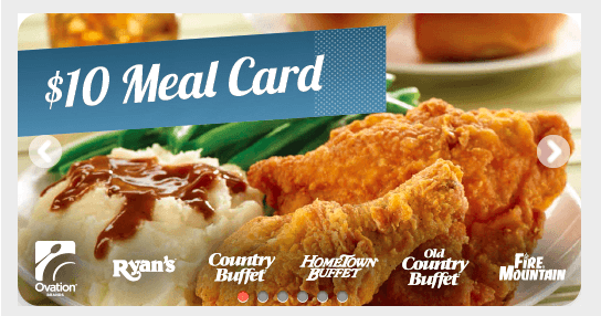 $50 to Spend at Old Country or Hometown Buffet just $25.50