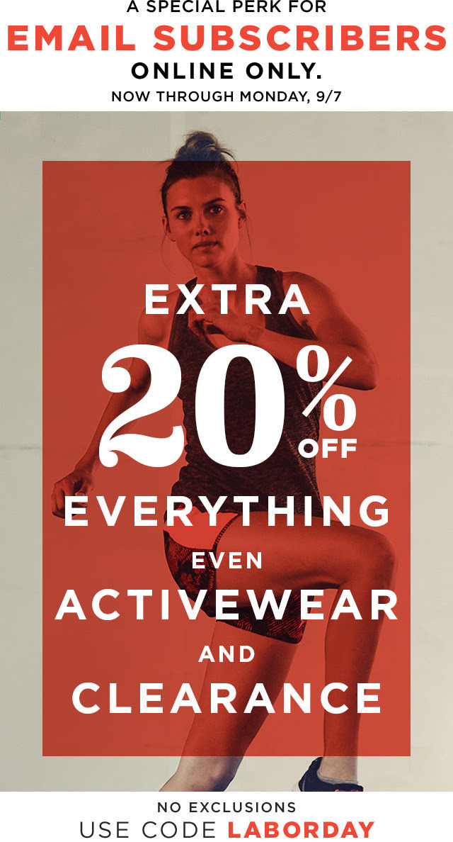 Old Navy: 20% OFF Activewear and Clearance (GREAT Deals on Maternity Maxi Skirts & More)