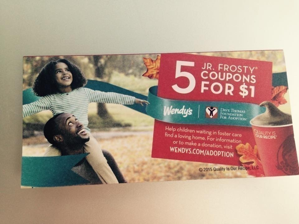 Wendy' s Fall Coupon Book just 1 {5 Jr. Frosty Desserts} The