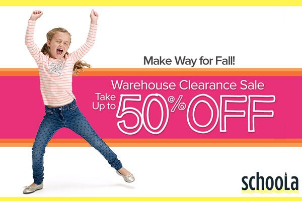 Schoola: Warehouse Clearance Sale – Up to 50% OFF  + $25 in FREE Credit