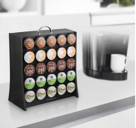 Mind Reader Coffee Pod Display Rack, 50 capacity, Black for just $8.99 (Reg. $20)