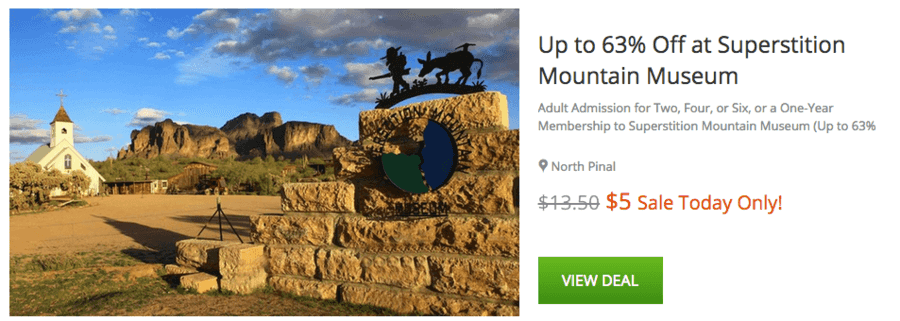 63% OFF Admission for Two to the Superstition Mountain Museum