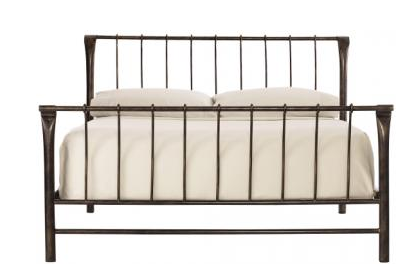 Marquette Metal Platform Sleigh Bed in Antique Brass Finish {Queen or King} as low as $104 + FREE Shipping