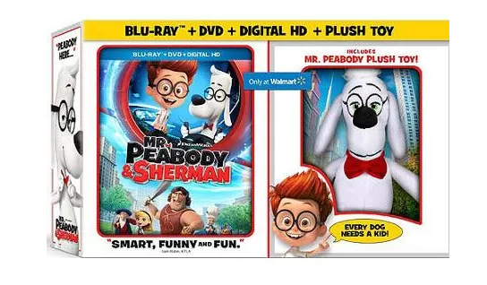 Walmart: Mr. Peabody & Sherman (Blu-ray + DVD + Digital HD) with Instawatch just $12