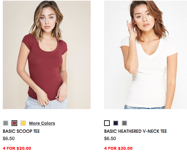 Wet Seal: FREE Shipping on ANY Order {Basic Tees 4 for $20!}