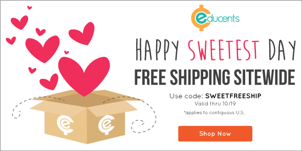 Educents:  FREE Shipping Sitewide + Friday Freebie Items