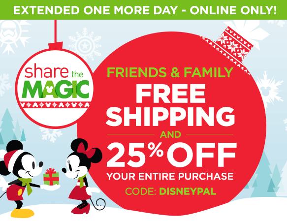 The Disney Store: 25% OFF + FREE Shipping on ANY Order