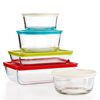 Macy’s: TWO Pyrex 8 – 10 pc Glass Storage Sets with Lids just $23.98