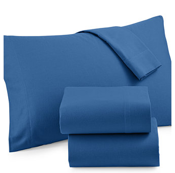 Macy’s: 2-Pack Martha Stewart Collection Solid Flannel Sheet Set (Twin) $22 + FREE Pick Up