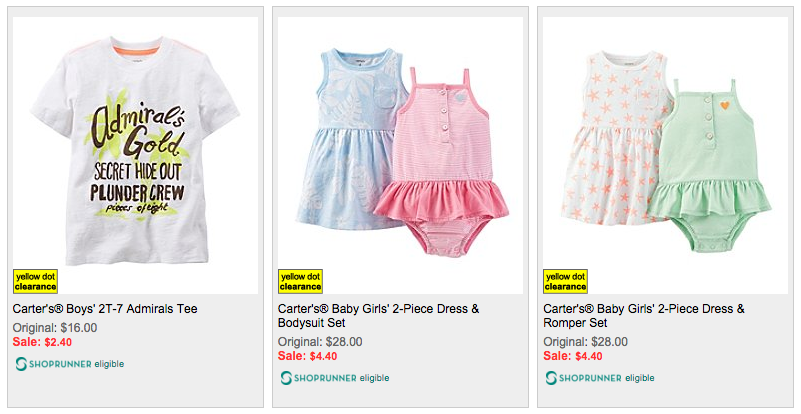 Bon-Ton: Carter’s Brand Items as low as $2 + FREE Shipping