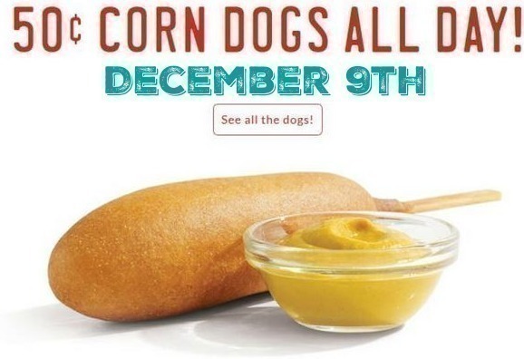 Sonic: $.50 Corn Dogs ALL Day (December 9th!)