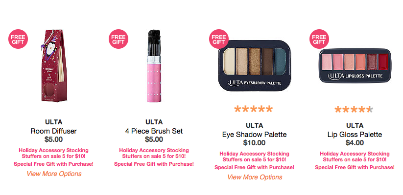 Ulta Stocking Stuffers $2.00 each (+ $5 OFF $10 Purchase & FREE Basket)