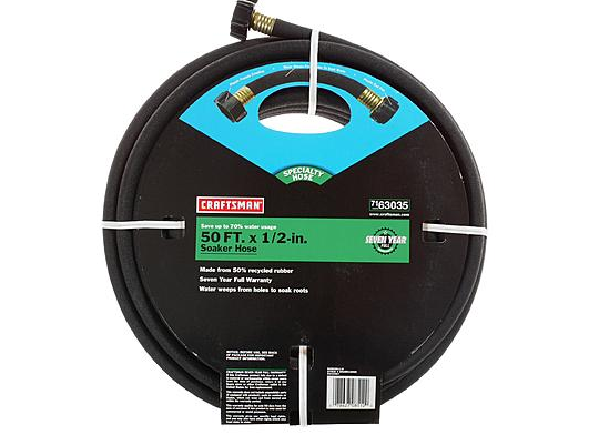 Sears: Craftsman 50-ft x 1/2-in Soaker Hose $6.50 (50% OFF)