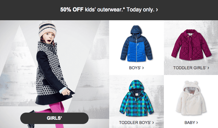 Target: 50% OFF Kids Outerwear + FREE Shipping