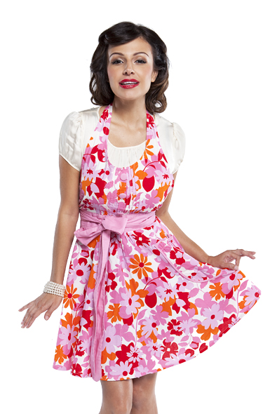 Flirty Aprons: Lindy Pink Floral Apron just $10.48 (Shipped)