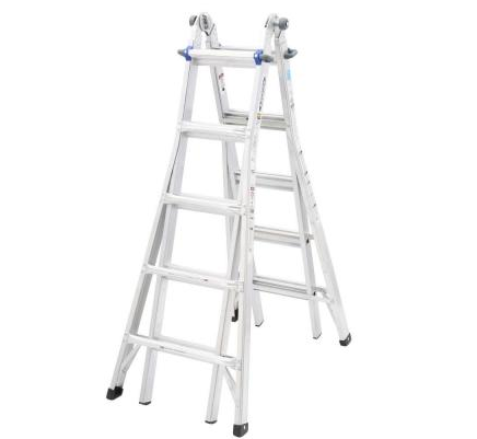 Home Depot: 22 ft. Aluminum Multi-Position Ladder with 250 lb. Capacity $99