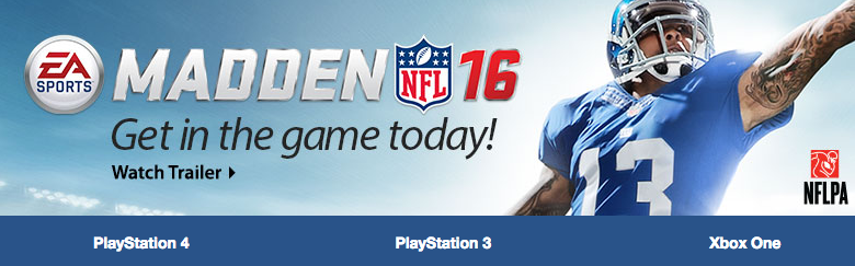 Walmart: Madden NFL 16 for ALL Platforms just $29.99