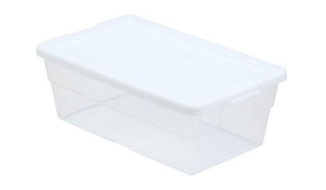 Home Depot: 6 Qt. Storage Box in White and Clear Plastic $.98 + FREE Pick Up