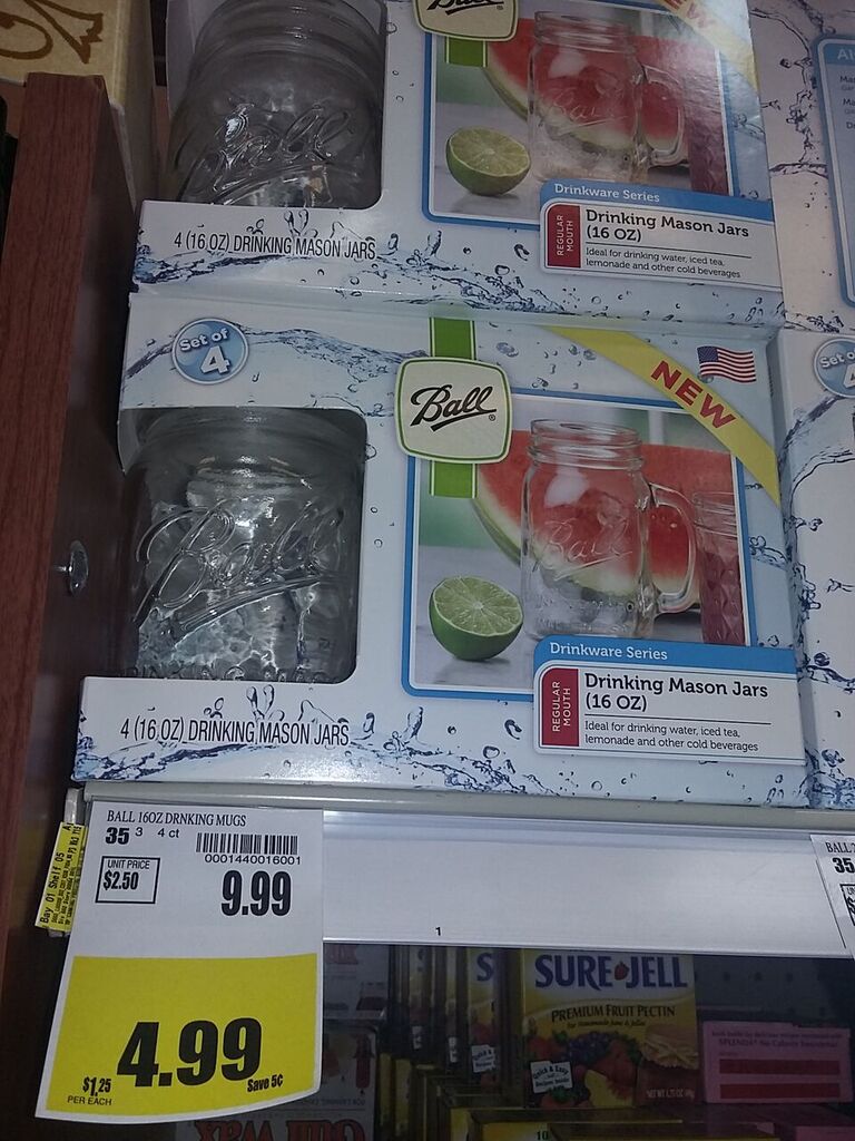 Fry’s:  Ball Vintage & Drinking Mason Jars 50% OFF