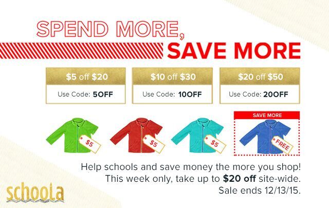 Schoola Spend More, Save More: FREE Credit + Up to $20 OFF Your Purchase!