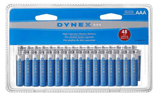 Best Buy: Dynex 48 ct Batteries $7.99