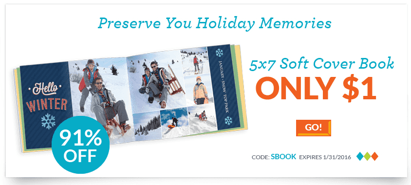 York Photo: Custom 5×7 Soft Cover Photo Book just $1