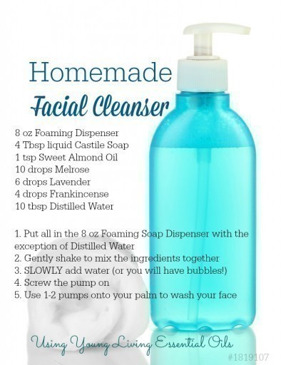 Homemade Facial Cleanser with Essential Oils