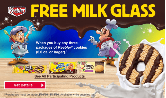 Kellogg’s Family Rewards: FREE Milk Glass with Cookie Purchase