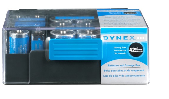 Best Buy: Dynex 42 ct Batteries $10.49