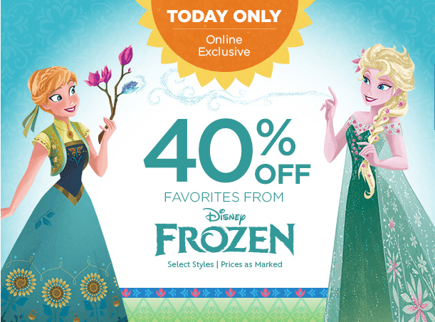 Disney Store: FREE Shipping on ANY Order + 40% OFF Frozen Favorites