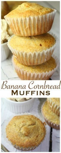 Banana Cornbread Muffins