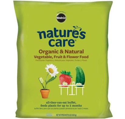 Home Depot: 8 lb. Nature’s Care Organic Vegetable, Fruit and Flower Food $5.88