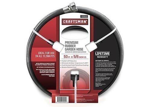 Sears: Craftsman 50′ All Rubber Garden Hose $23