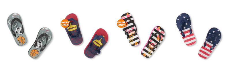 The Children’s Place: Flip Flops just $1.98 + FREE Shipping