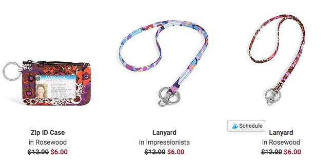 Vera Bradley: FREE Shipping + Lanyards as low as $5