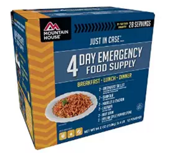 Amazon: Mountain House 4 Day Emergency Food Supply $49